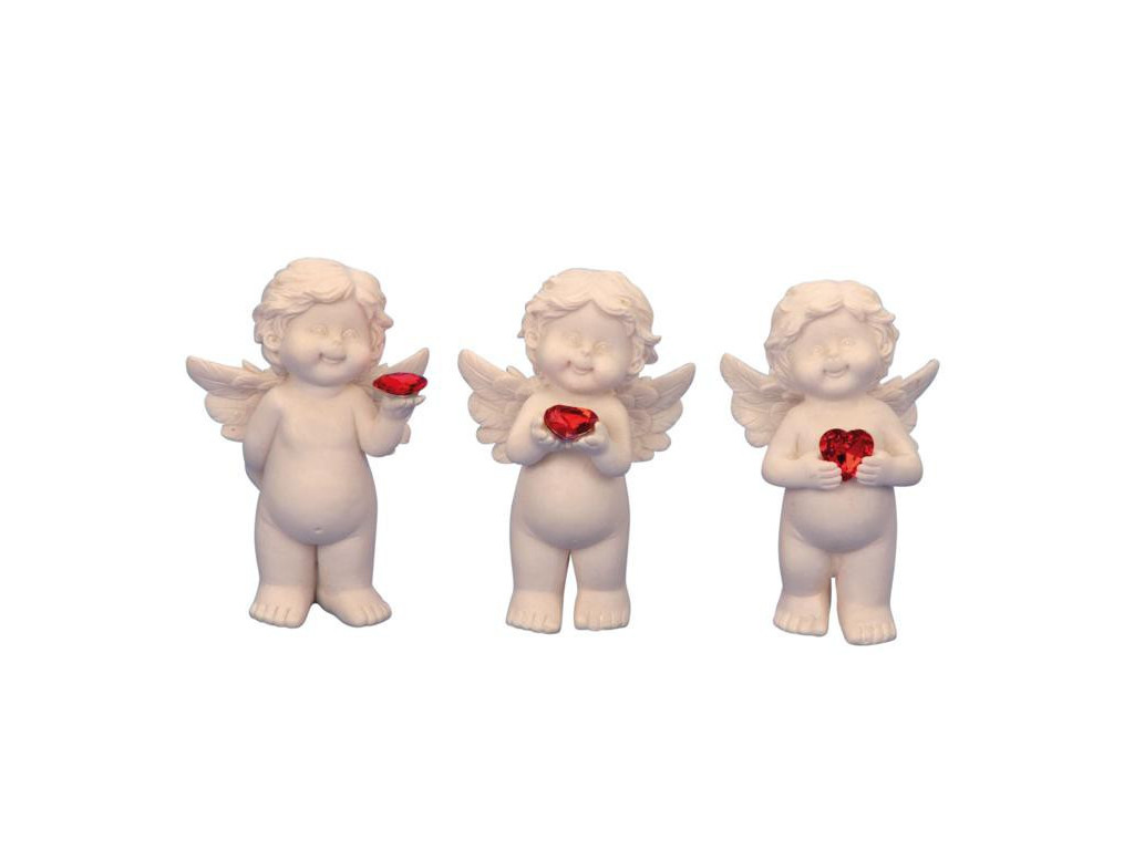 PROHOME - Anděl se srdcem 10,5cm různé motivy