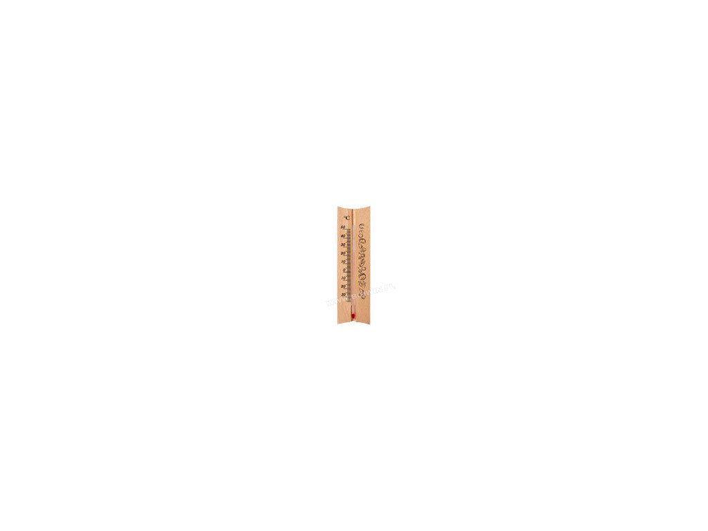 PROHOME - Teploměr bytový dřevo rovný