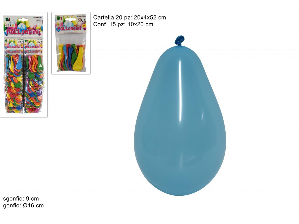 PROHOME - Balónky nafukovací 15ks různé barvy