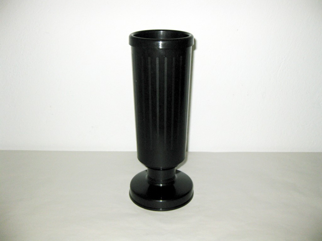BESOP - Váza na hrob zatížená 30cm černá