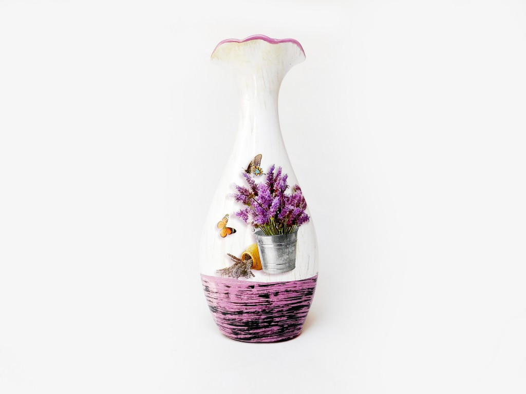 PROHOME - Váza 25cm Levandule