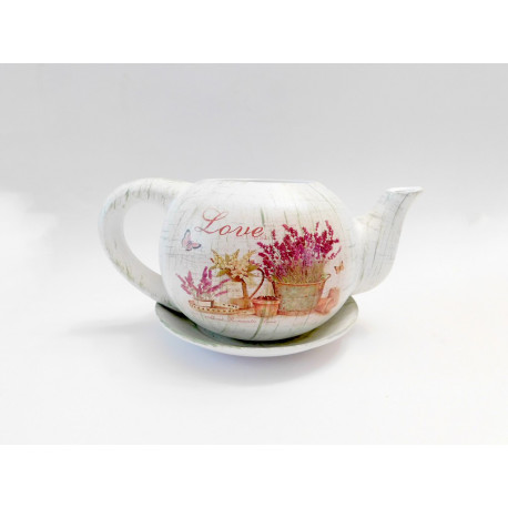 PROHOME - Květináč čajník Levandule