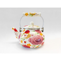 PROHOME - Čajník smalt 2,5L růže různé dekory