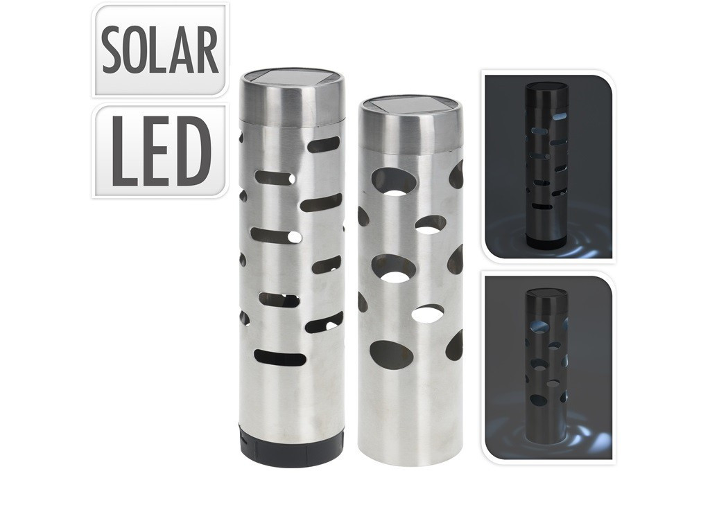 PROHOME - Lampa solární nerezový cylindr různé druhy