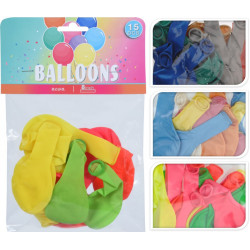 Balóny barevné 15ks různé barvy