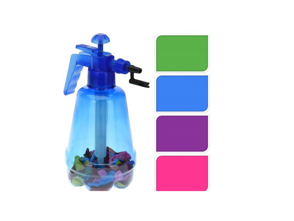 Levně PROHOME - Vodní bomby-balony 100ks+pumpa různé barvy