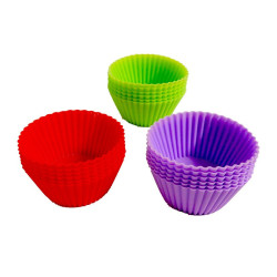 PROHOME - Košíčky na muffiny silikón 6ks různé barvy