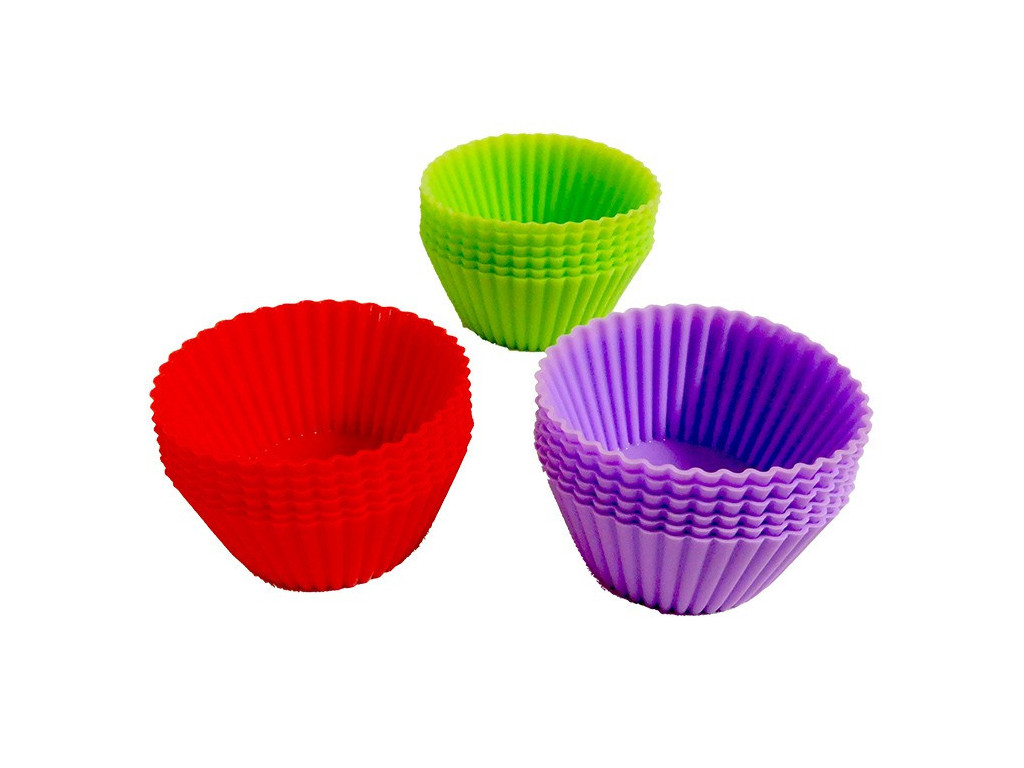Levně PROHOME - Košíčky na muffiny silikón 6ks různé barvy