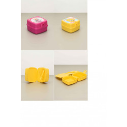 PROHOME - Box svačinový+lžíce+vidlička různé barvy a motivy