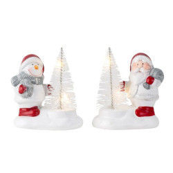 PROHOME - Sněhulák/Santa LED 9,5cm různé druhy