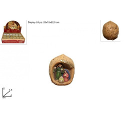 PROHOME - Betlém v ořechu 5cm různé druhy