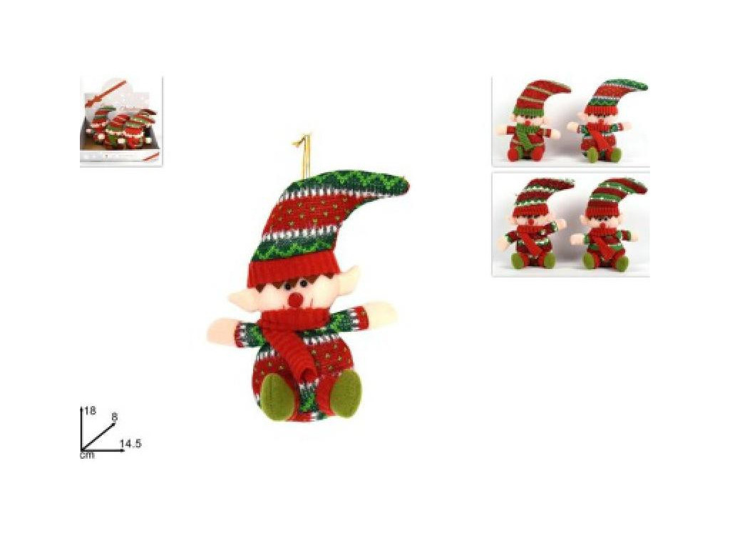 PROHOME - Skřítek vánoční Elf 18cm různé druhy