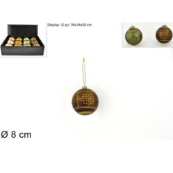PROHOME - Koule vánoční 8cm různé motivy a barvy