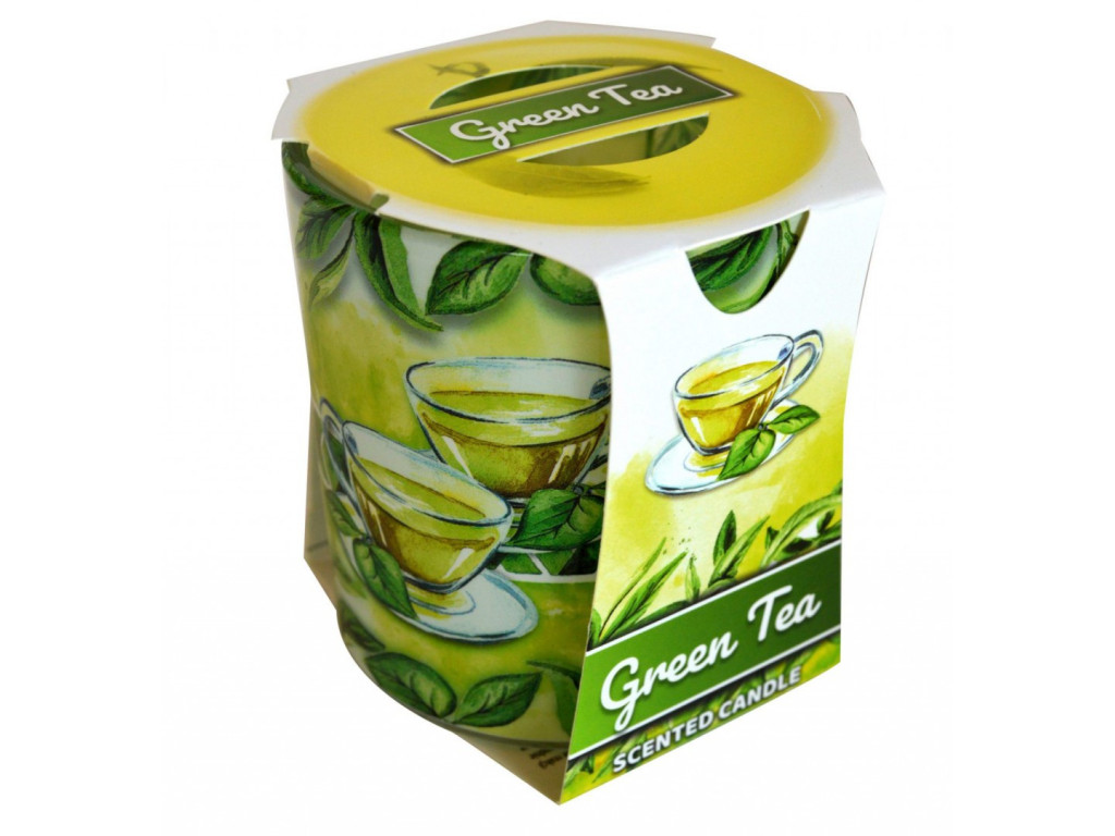 Levně PROHOME - Svíčka ve skle Green Tea