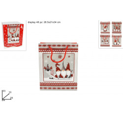PROHOME - Taška vánoční 33x25x10cm různé motivy