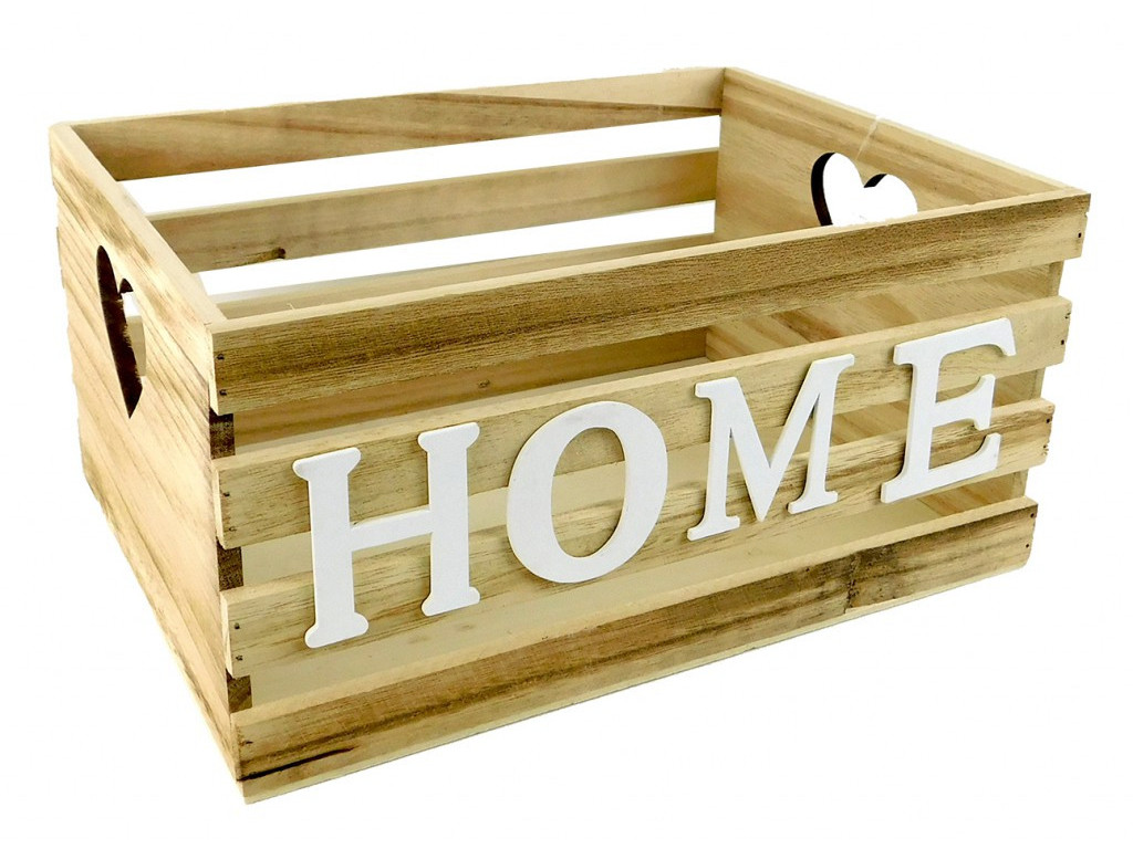 Levně PROHOME - Box dřevo 31x23x15cm Home