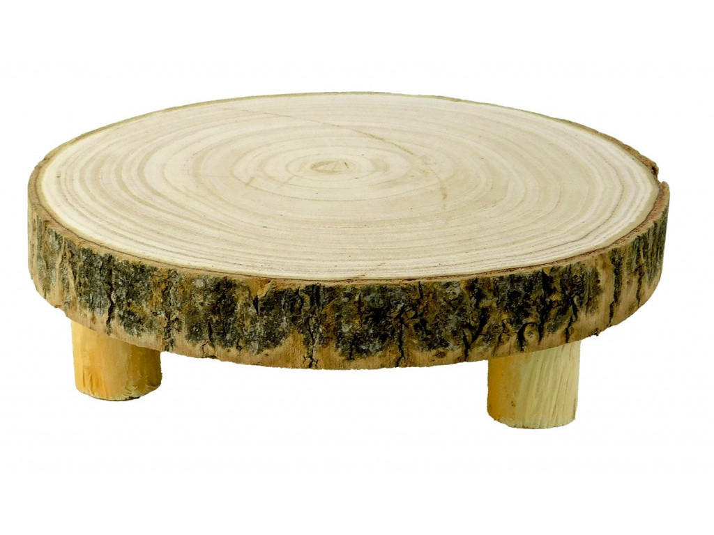 Levně PROHOME - Podnos dřevo dekorace 25cm