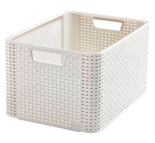 CURVER - Box úložný Rattan Style2 L krémový