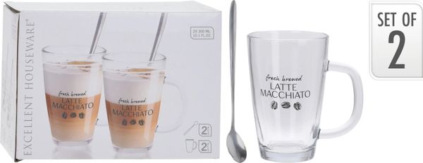 PROHOME - Hrnek Latte Machiato set 4d