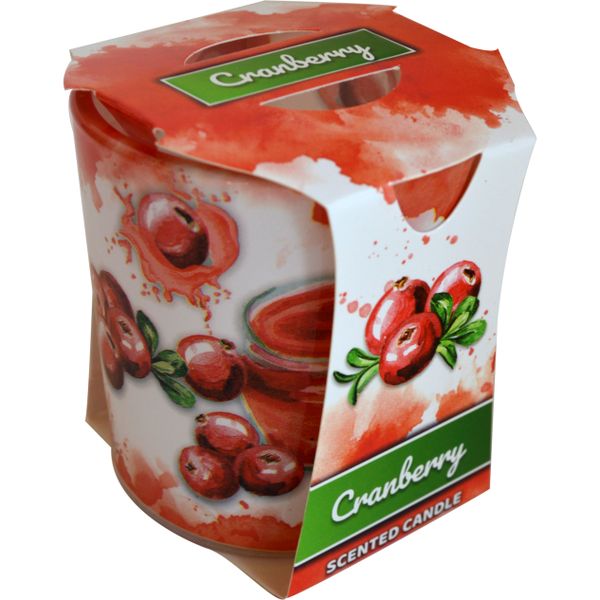 PROHOME - Svíčka ve skle Cranberry