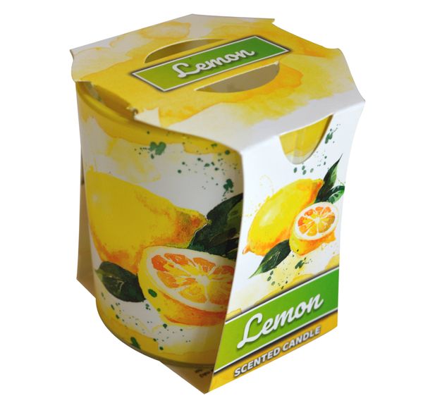 PROHOME - Svíčka ve skle Lemon