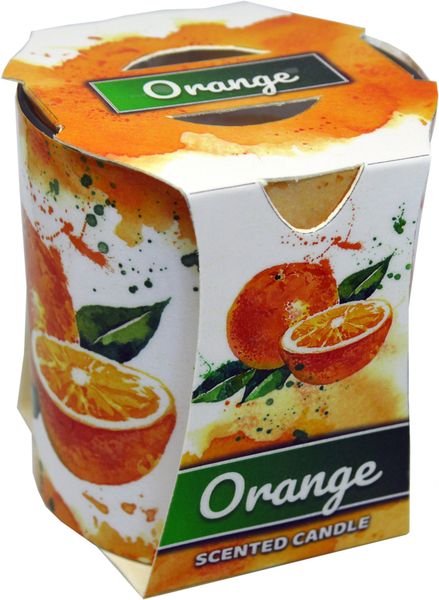 PROHOME - Svíčka ve skle Orange